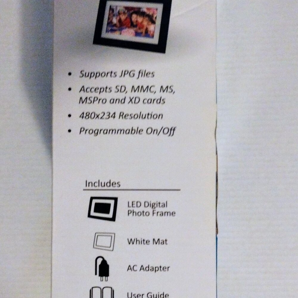 Panimage 7" LED Digital Photo Frame - Picture 5 of 5